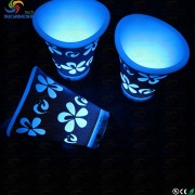 SK-LF07A illuminated ice bucket flora design