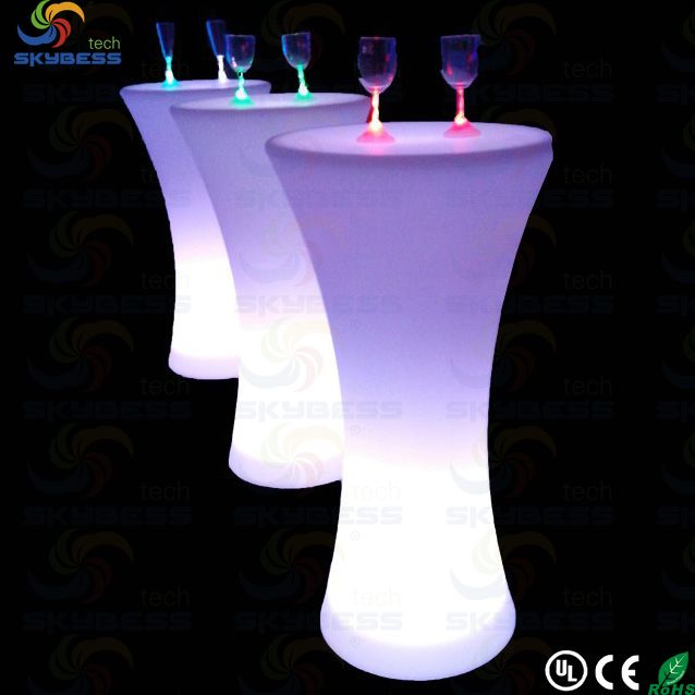 led illuminated cocktail table